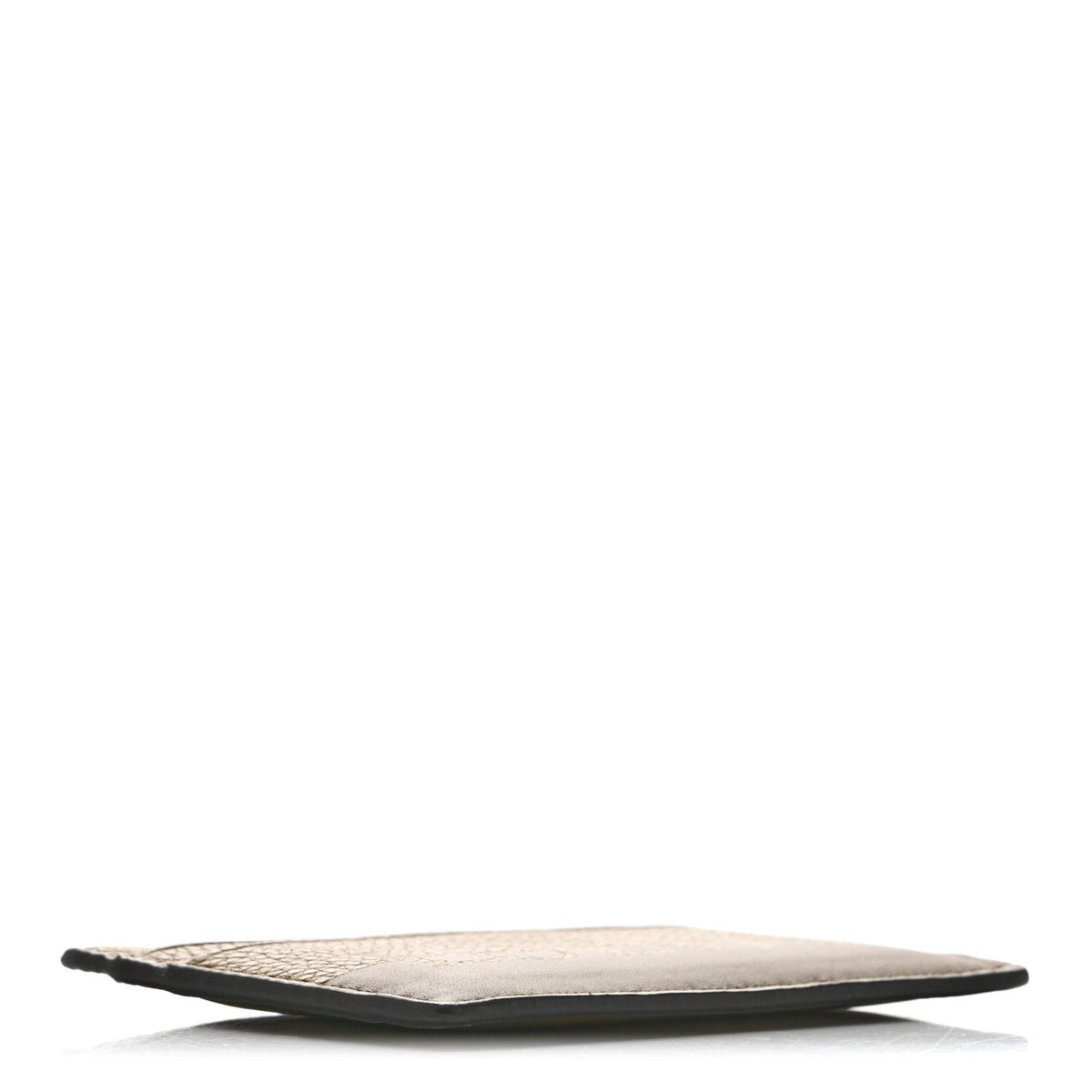 Grained Calfskin Signature Plain Card Holder