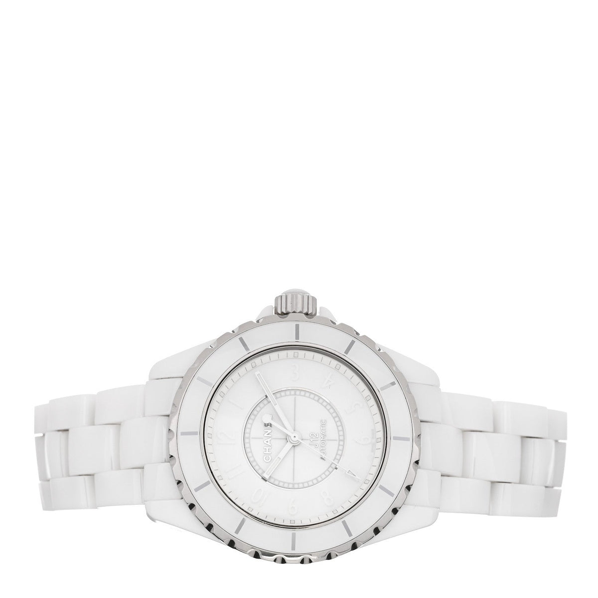 Stainless Steel Ceramic 38mm J12 Phantom Automatic Watch White