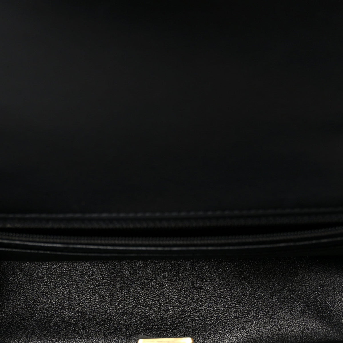 Lambskin Quilted Mini Rectangular Flap Black