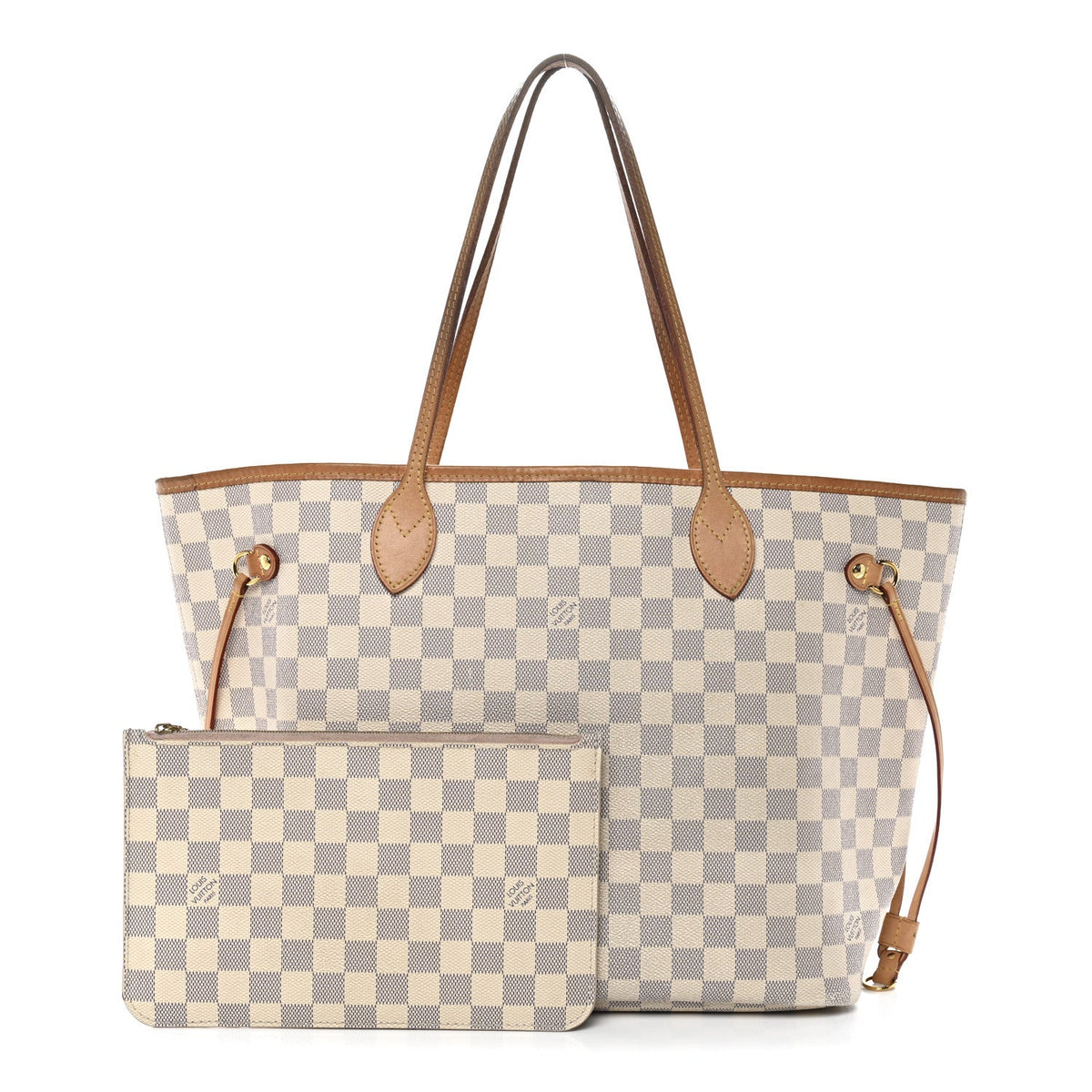 Damier Azur Neo Neverfull MM Rose Ballerine