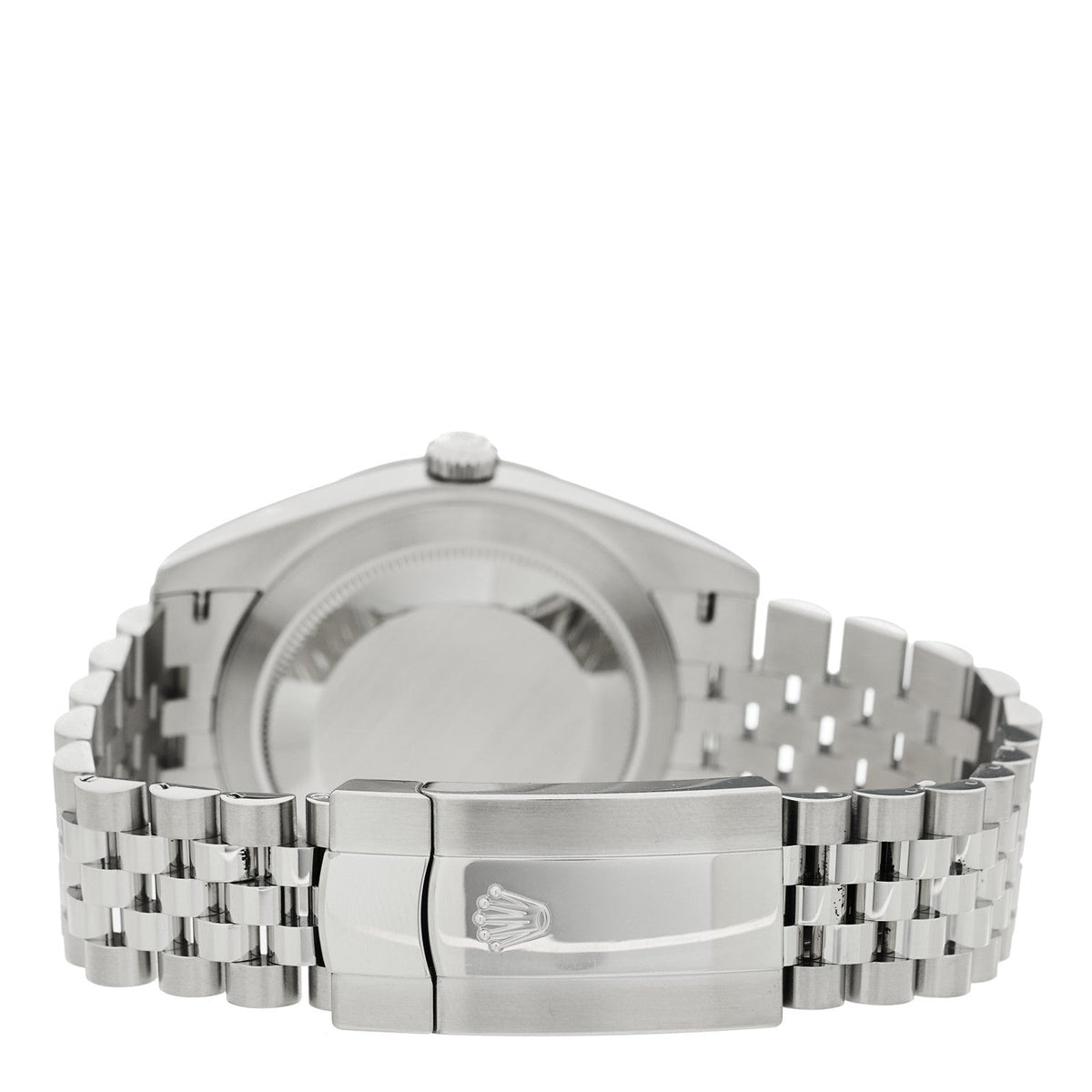 Stainless Steel 18K White Gold 41mm Oyster Perpetual Wimbledon Datejust Watch Slate 126334