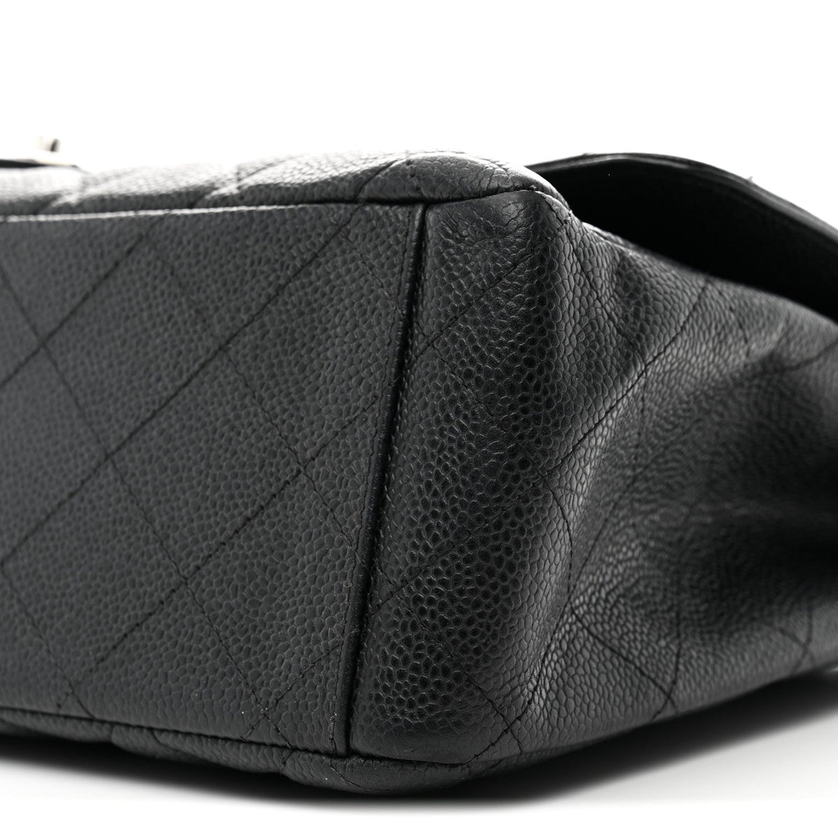 Caviar Quilted Maxi Double Flap Black