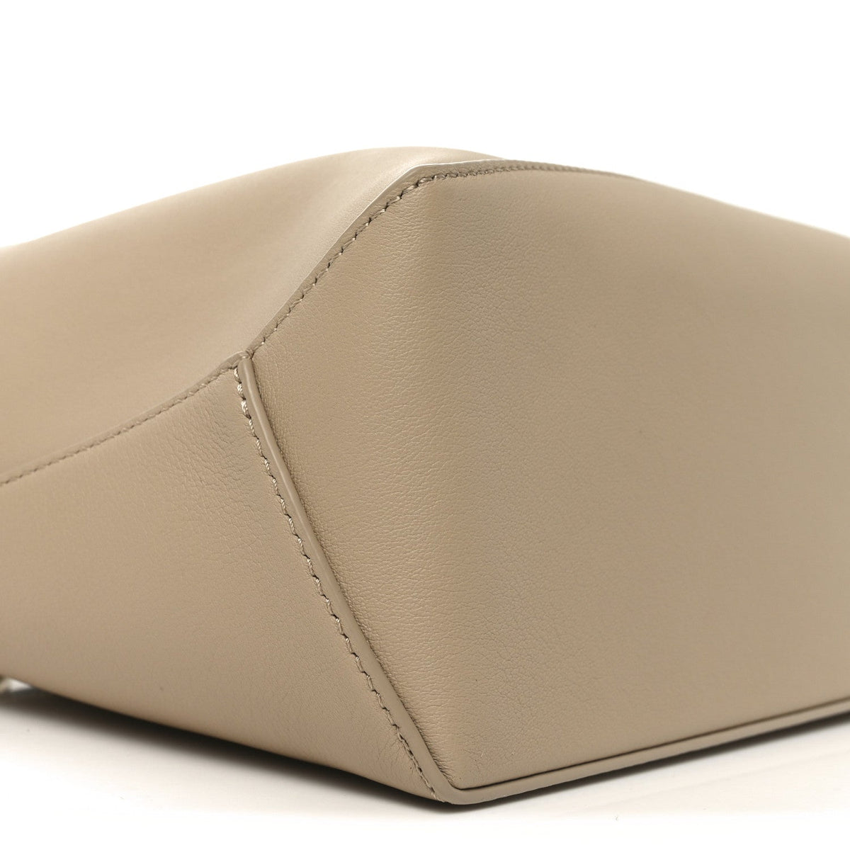 Classic Calfskin Small Puzzle Edge Bag Soft White Paper Craft