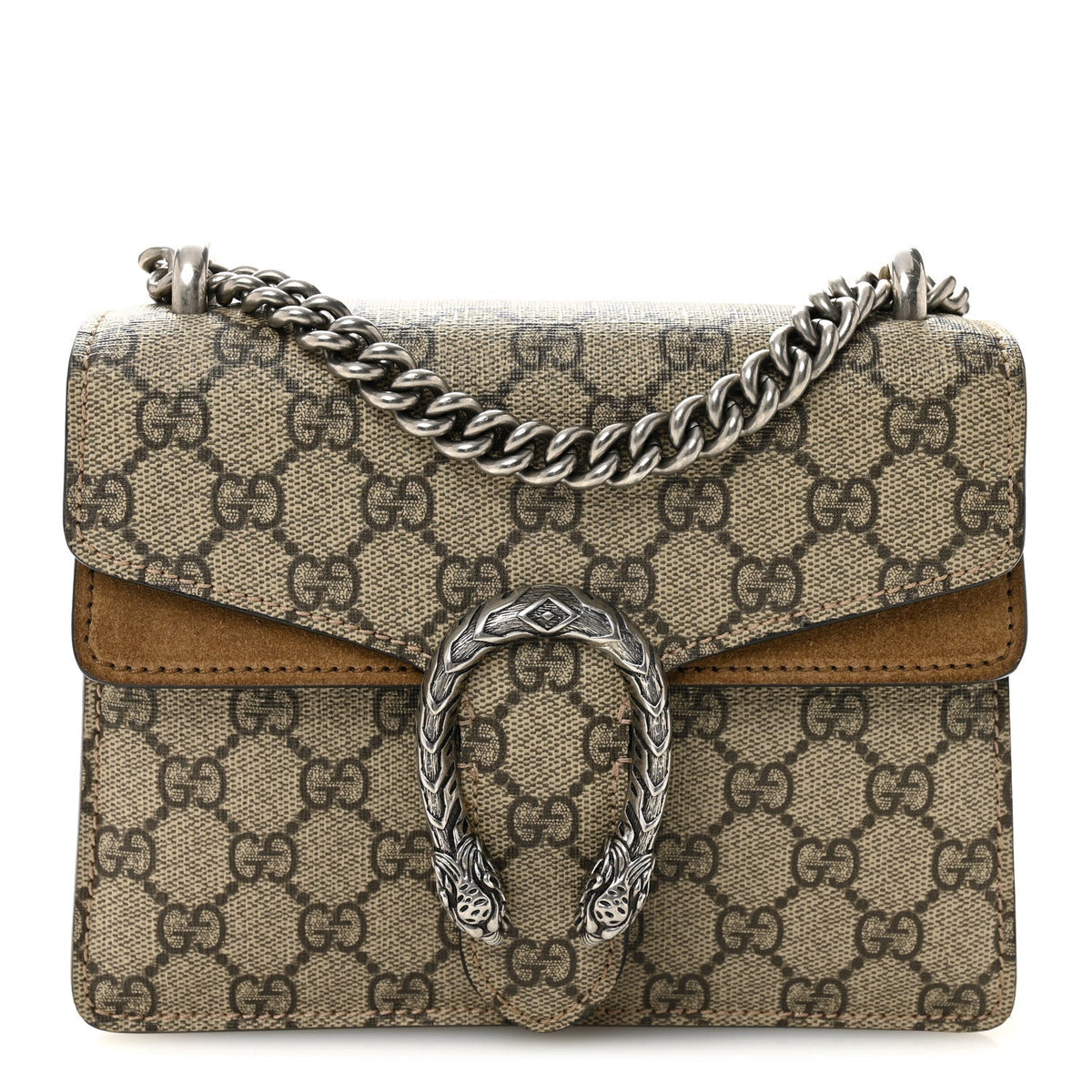 GG Supreme Monogram Mini Dionysus Shoulder Bag Taupe
