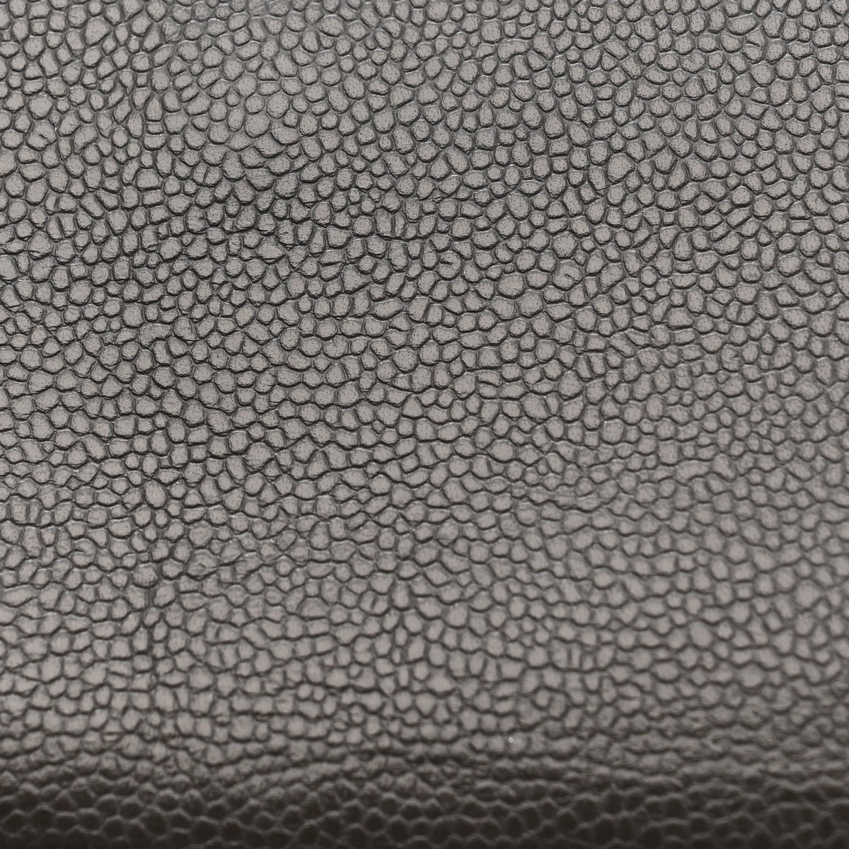 Caviar Quilted Jumbo Double Flap Grey