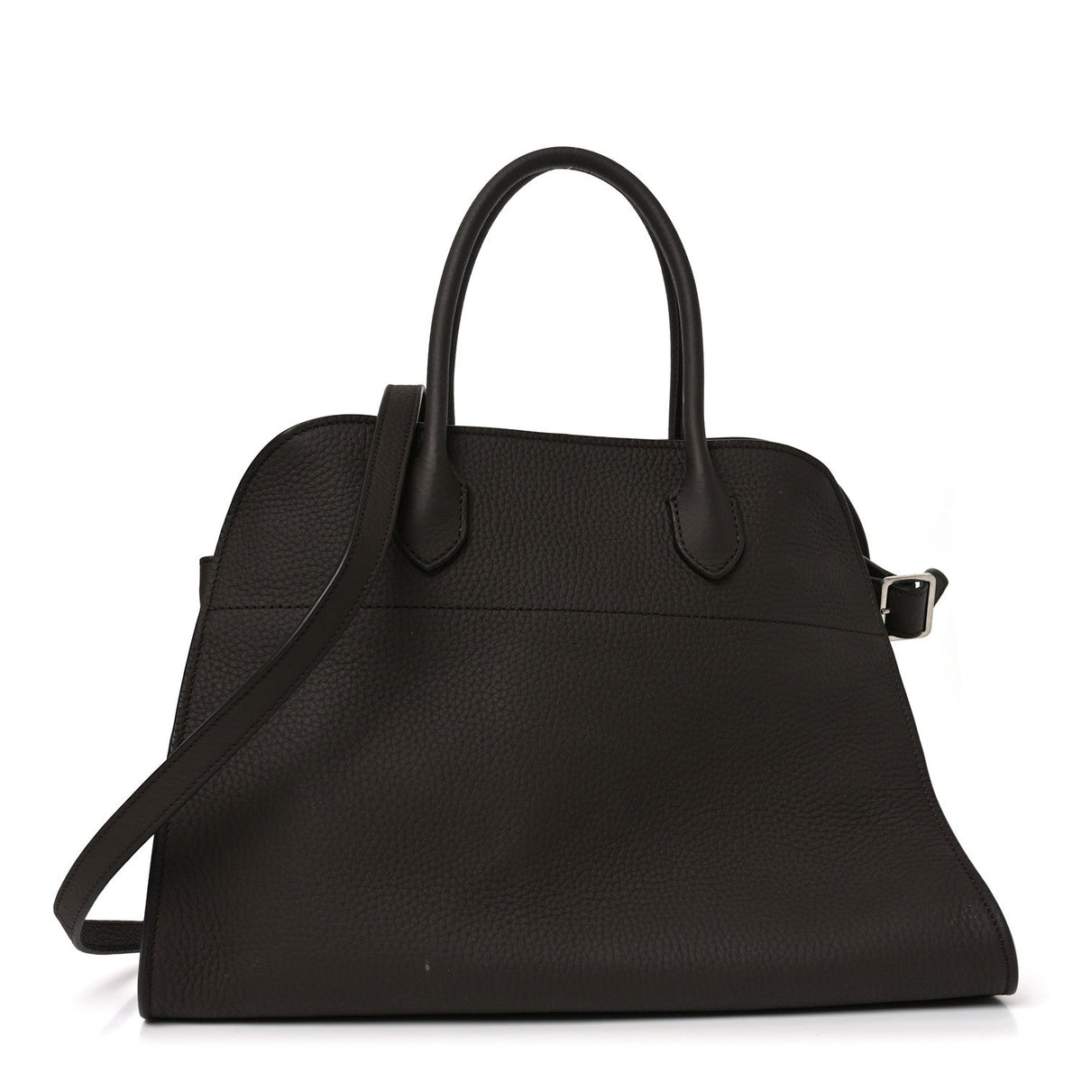 Matte Grained Calfskin Soft Margaux 12 Dark Chocolate