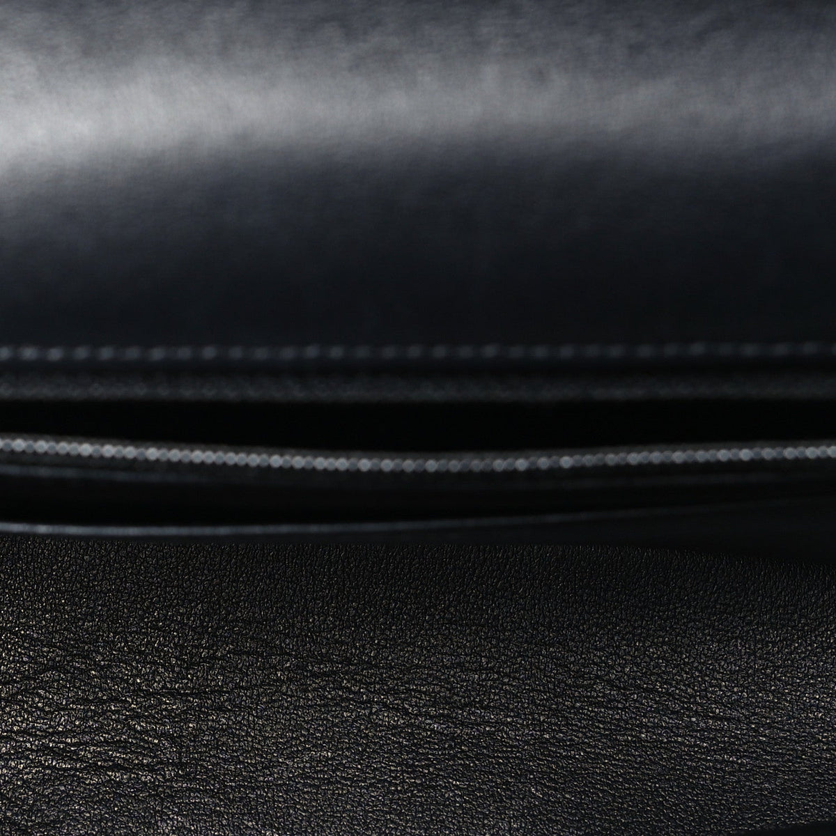 Lambskin Quilted Mini Rectangular Flap Black