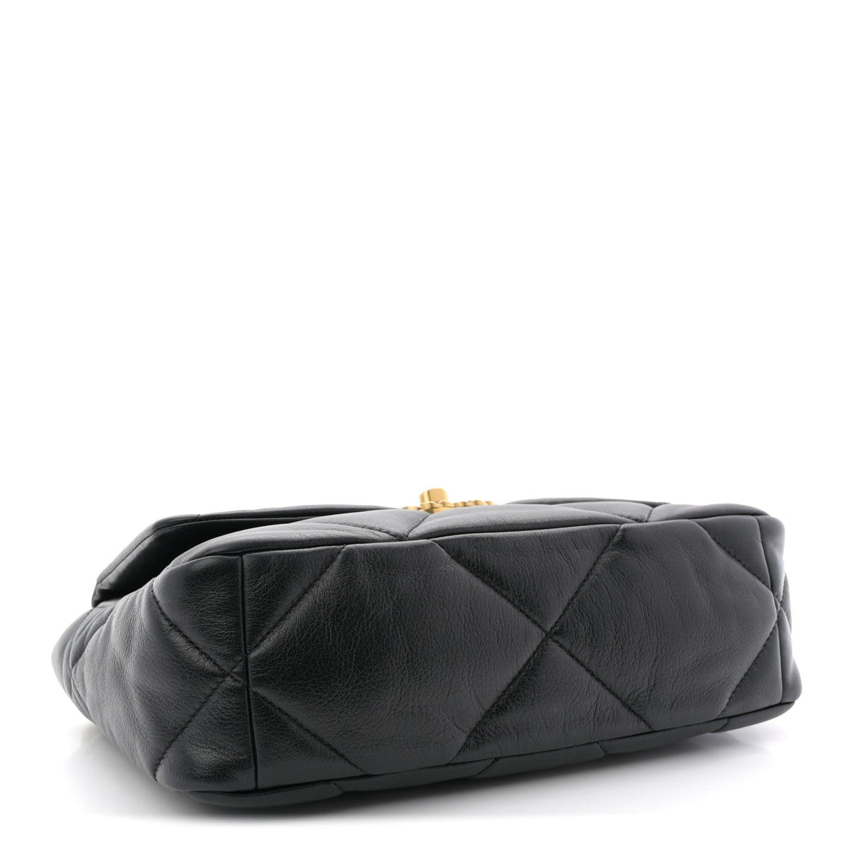 Lambskin Quilted Medium Chanel 19 Flap Black