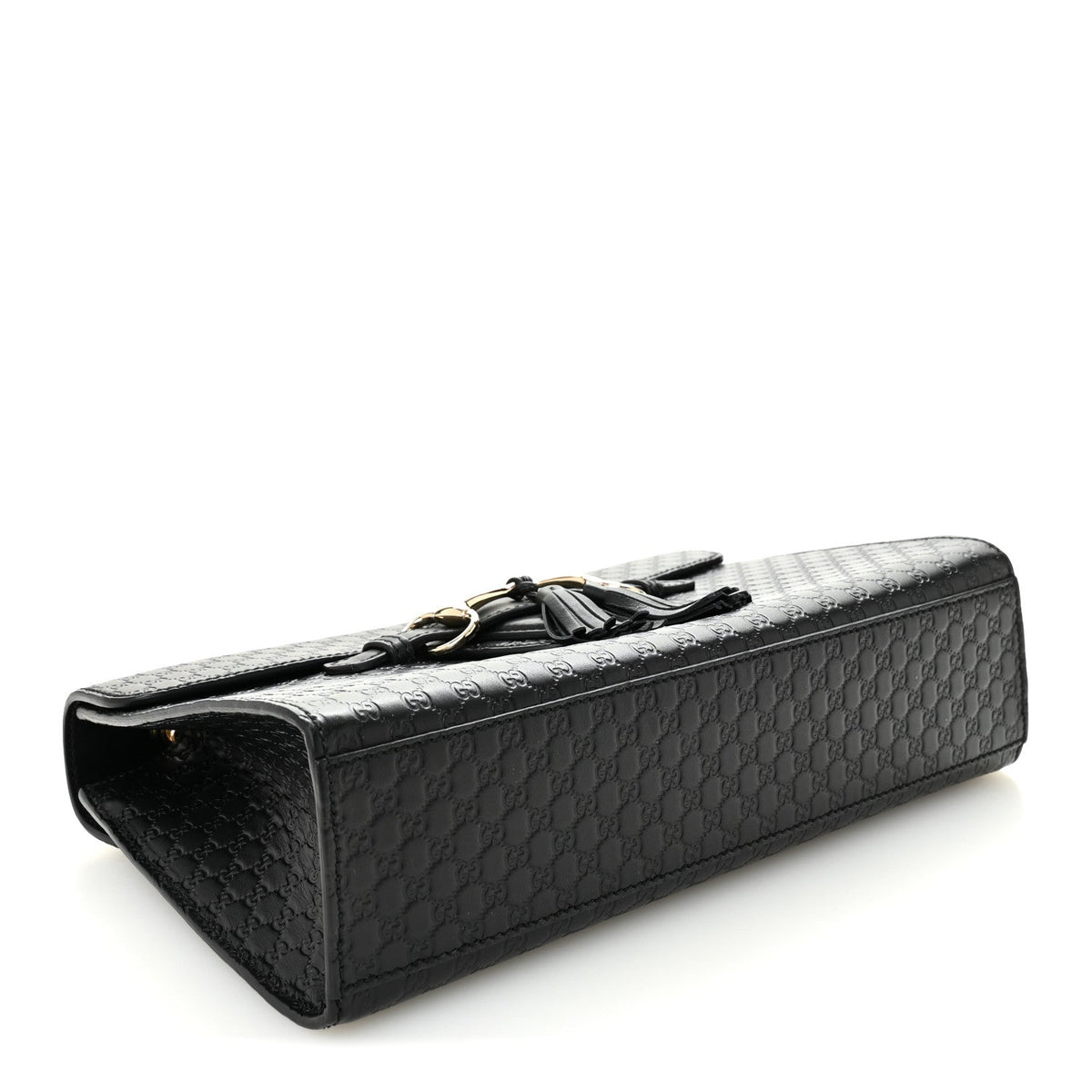 Microguccissima Medium Emily Chain Shoulder Bag Black