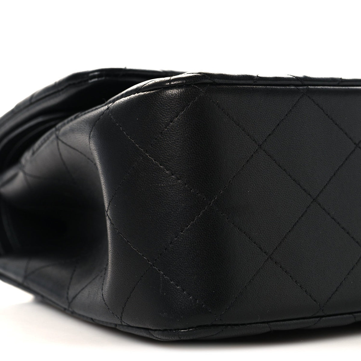 Lambskin Quilted Jumbo Double Flap So Black