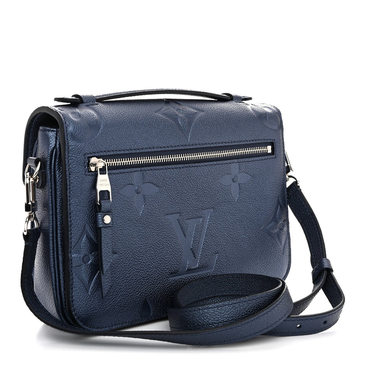 Metallic Empreinte Monogram Giant Pochette Metis Navy Nacre