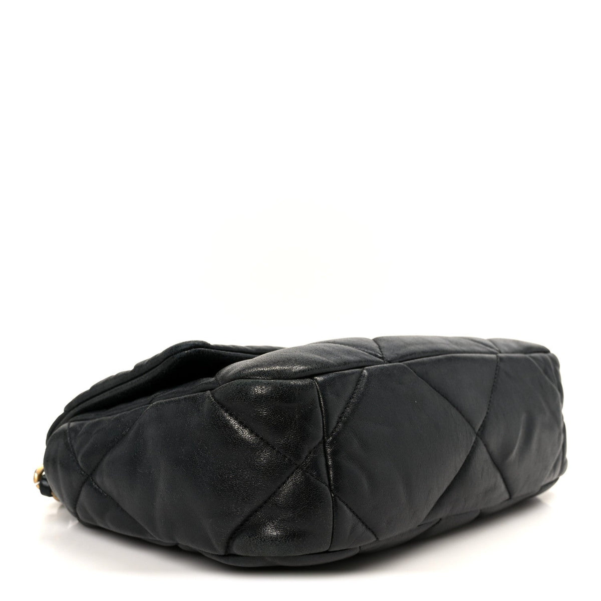 Lambskin Quilted Medium Chanel 19 Flap Black