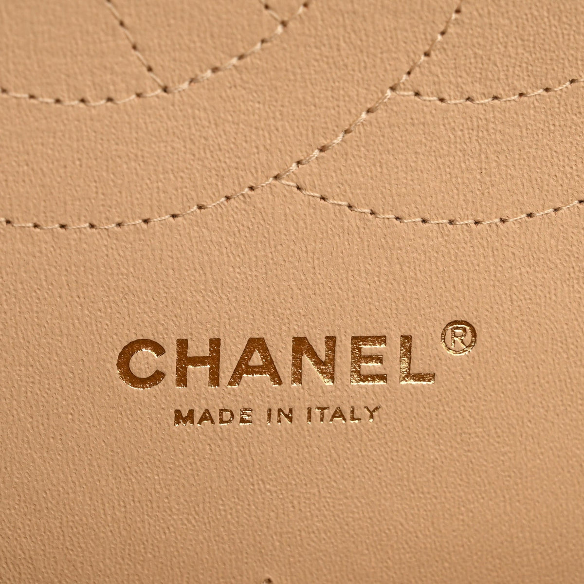 Caviar Quilted Jumbo Double Flap Beige