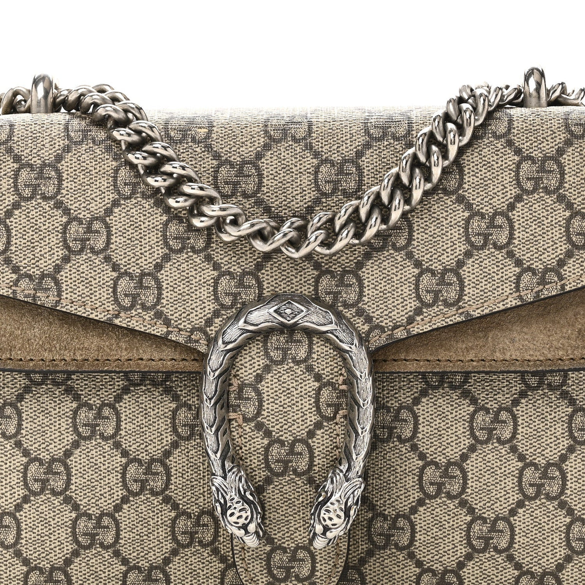 GG Supreme Monogram Mini Dionysus Shoulder Bag Taupe