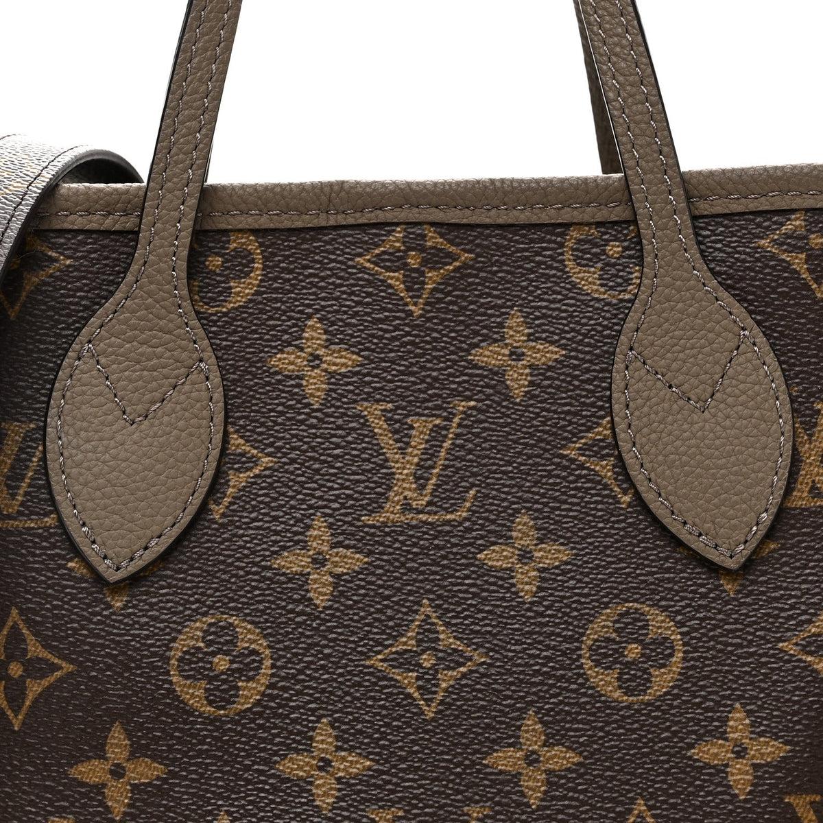 Monogram Neverfull Inside Out Bandouliere BB Dark Fango