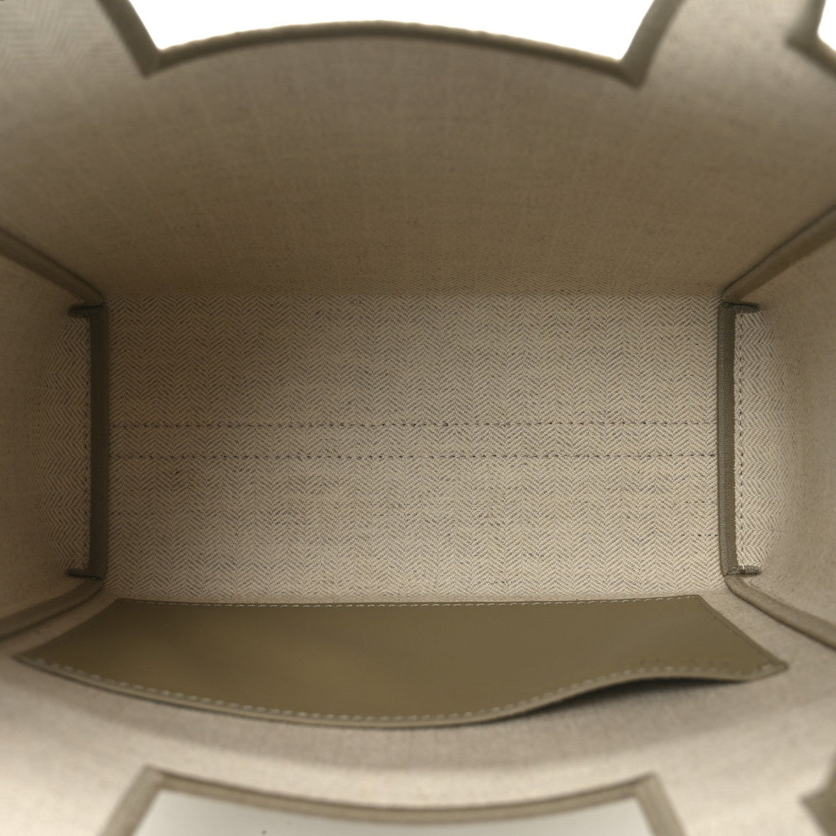 Jacquard Canvas Small Font Tote Ecru