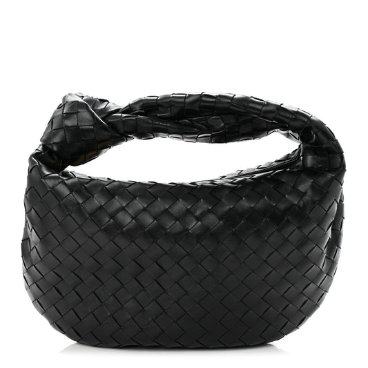 Nappa Intrecciato Teen Jodie Hobo Black