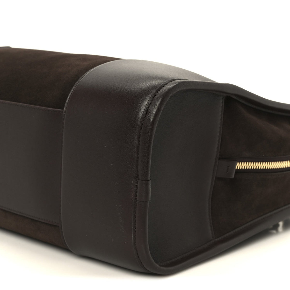 Suede Calfskin Large Amazona 180 Dark Chestnut