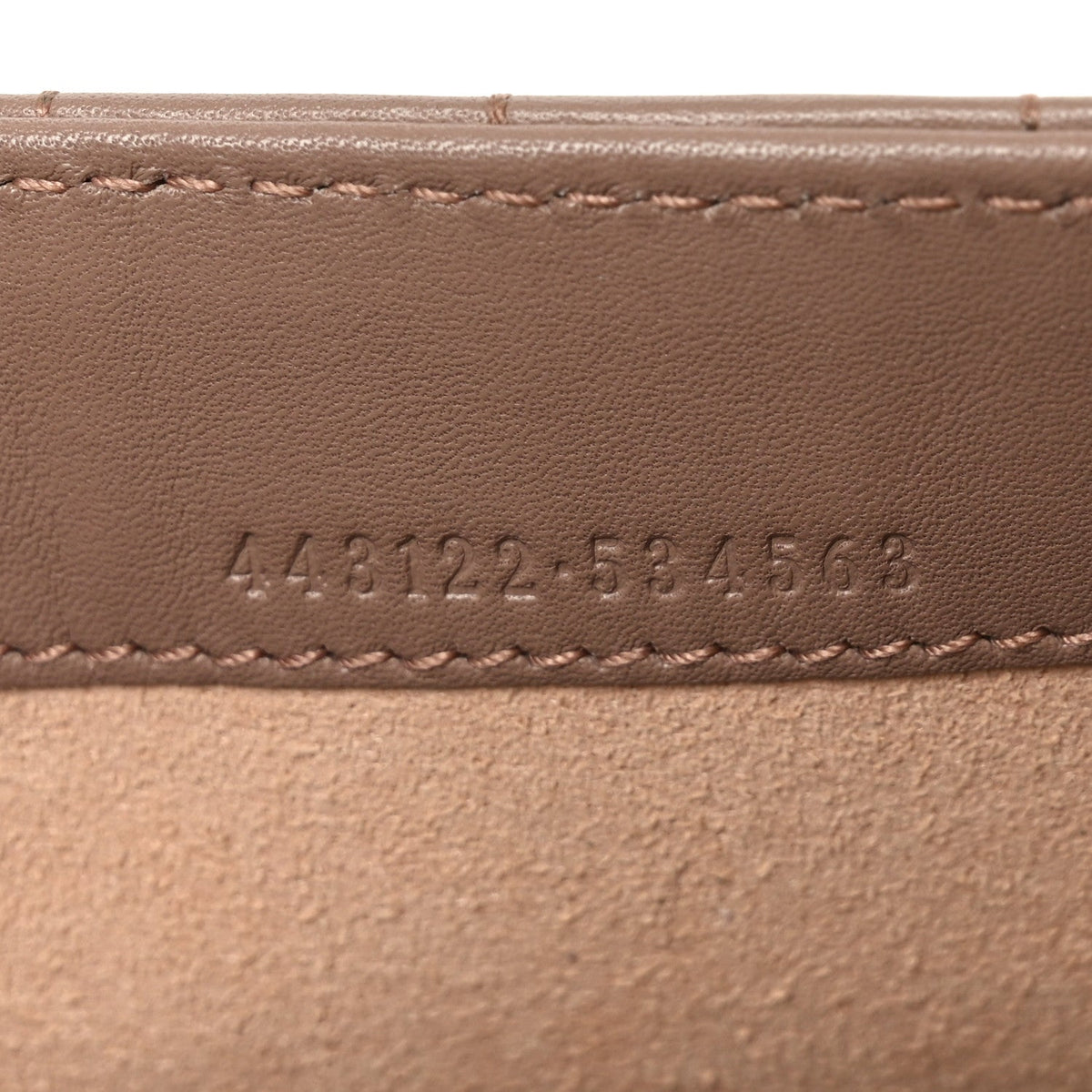 Calfskin Matelasse Mini Pearly GG Marmont Chain Wallet Porcelain Rose