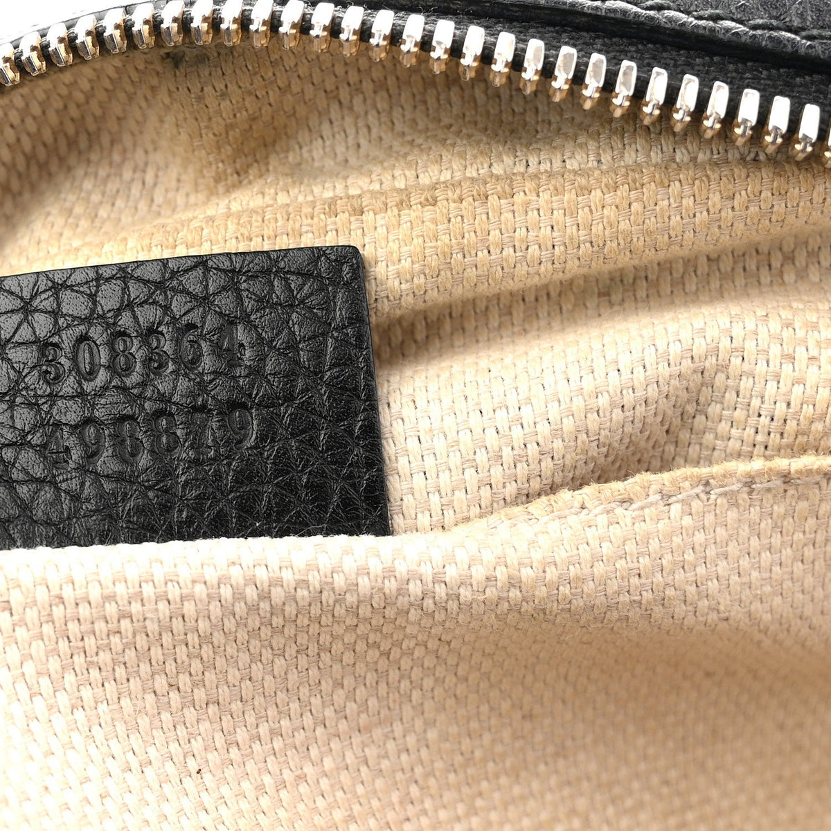 Pebbled Calfskin Small Soho Disco Bag Black