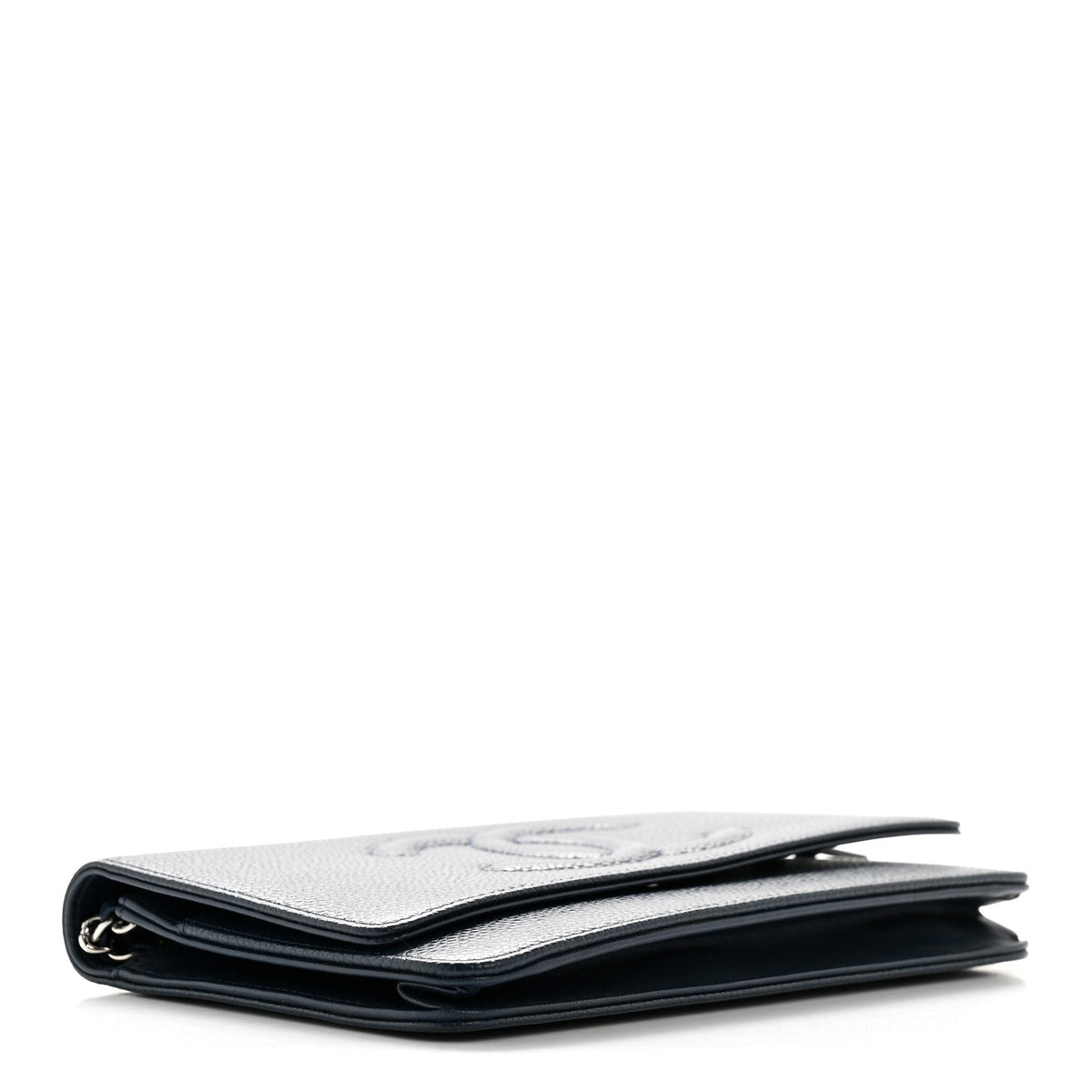 Caviar Timeless CC Wallet on Chain WOC Navy Blue