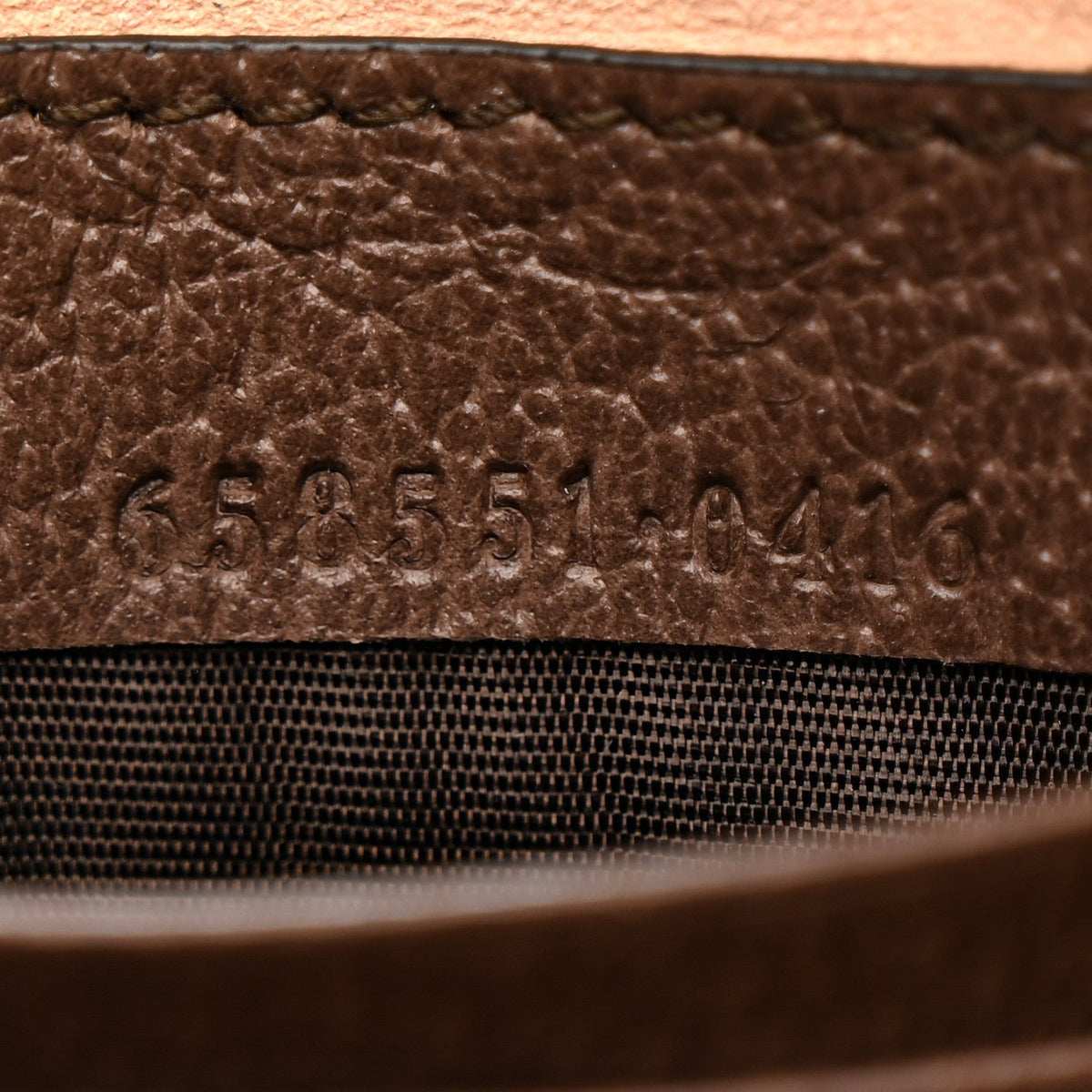 GG Supreme Monogram Textured Calfskin Web Mini Ophidia Half Moon Hobo Beige Ebony New Acero