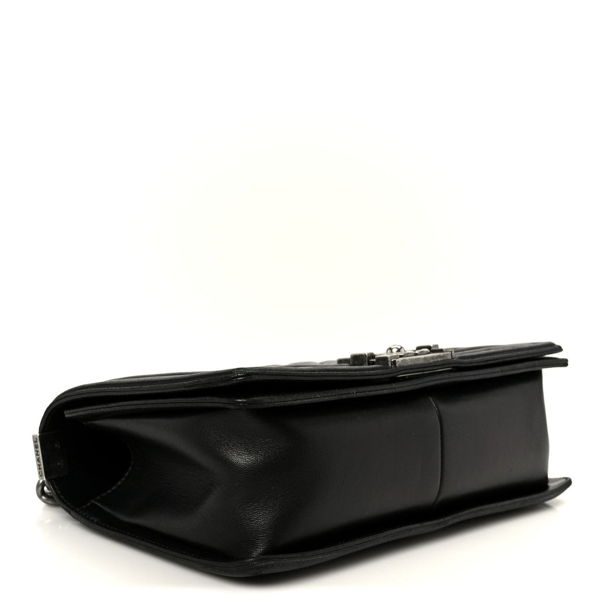 Lambskin Quilted Medium Boy Flap Black