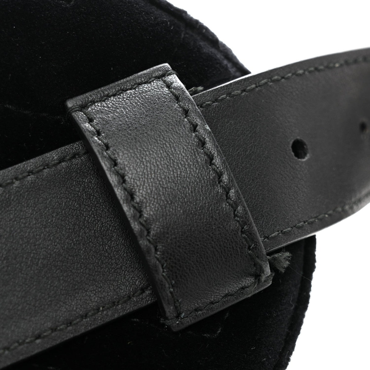 Velvet Matelasse GG Marmont Belt Bag 75 30 Black