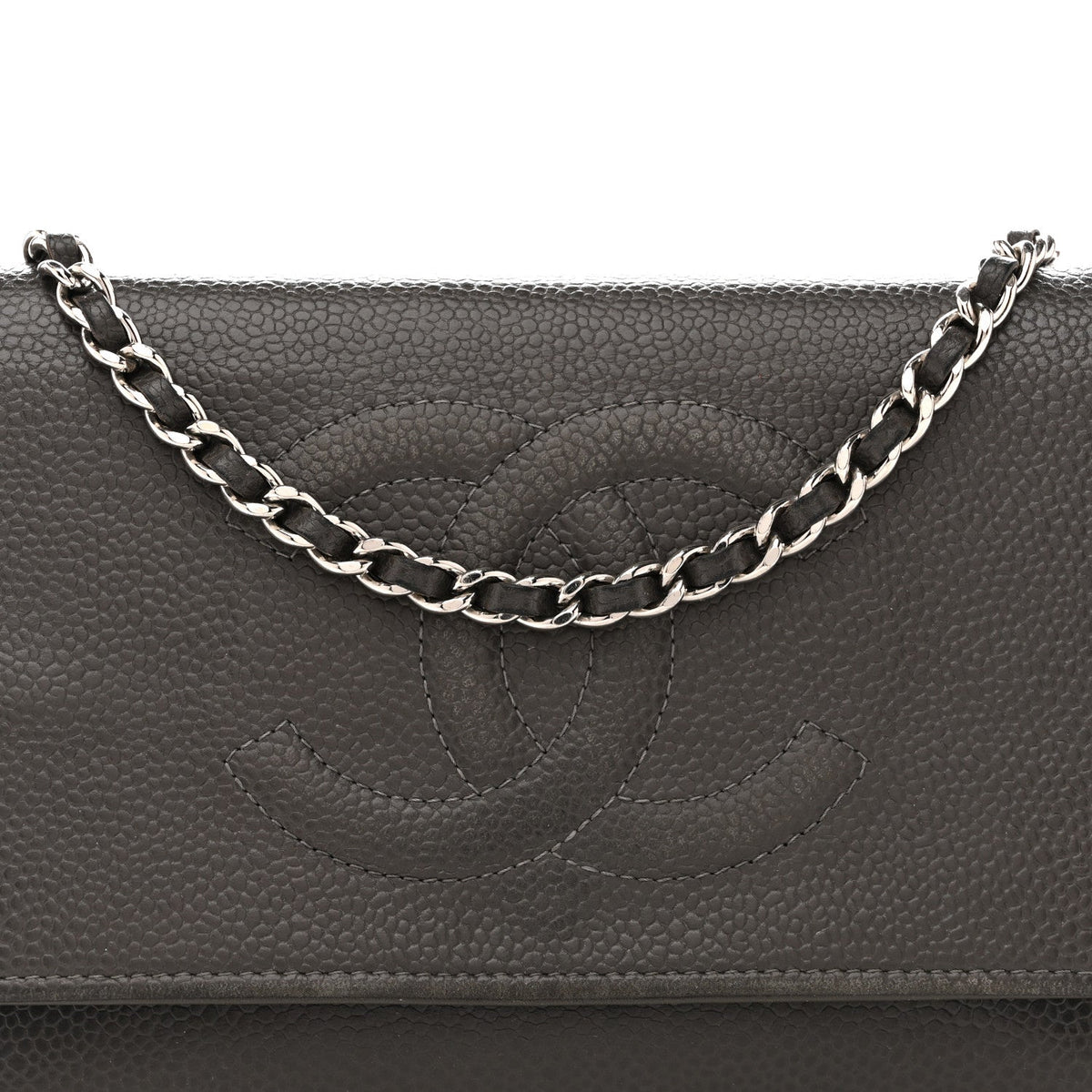 Caviar Timeless CC Wallet on Chain WOC Grey