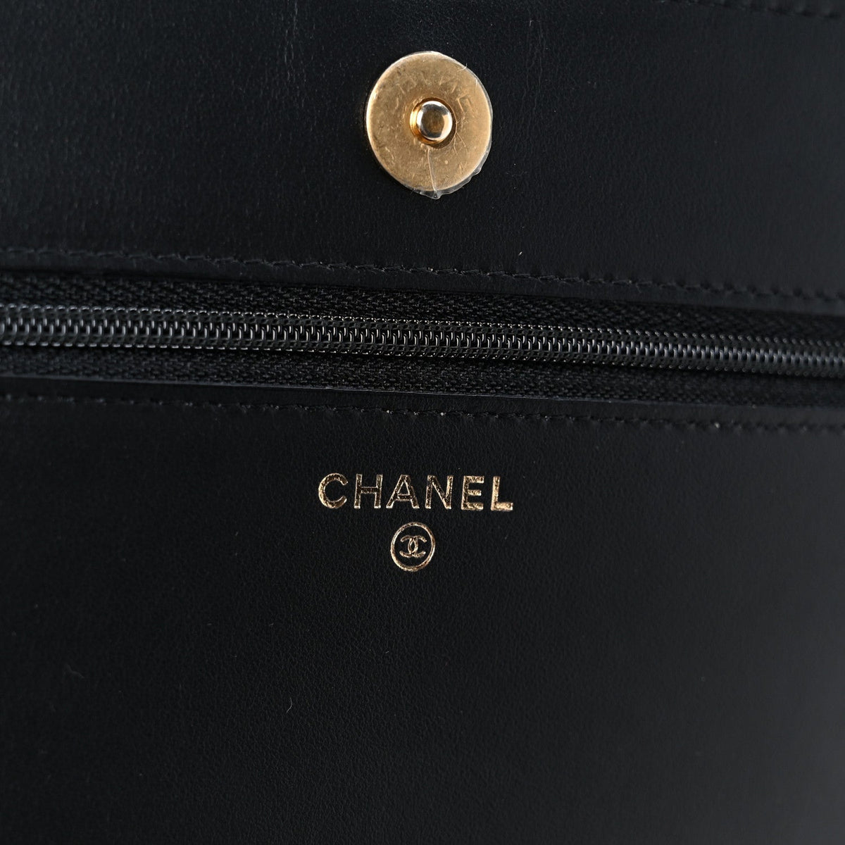 Caviar Quilted Boy Wallet On Chain WOC Black