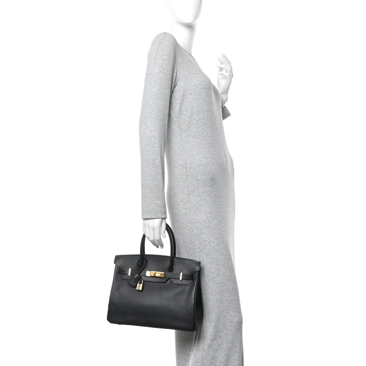 Epsom Birkin 30 Black