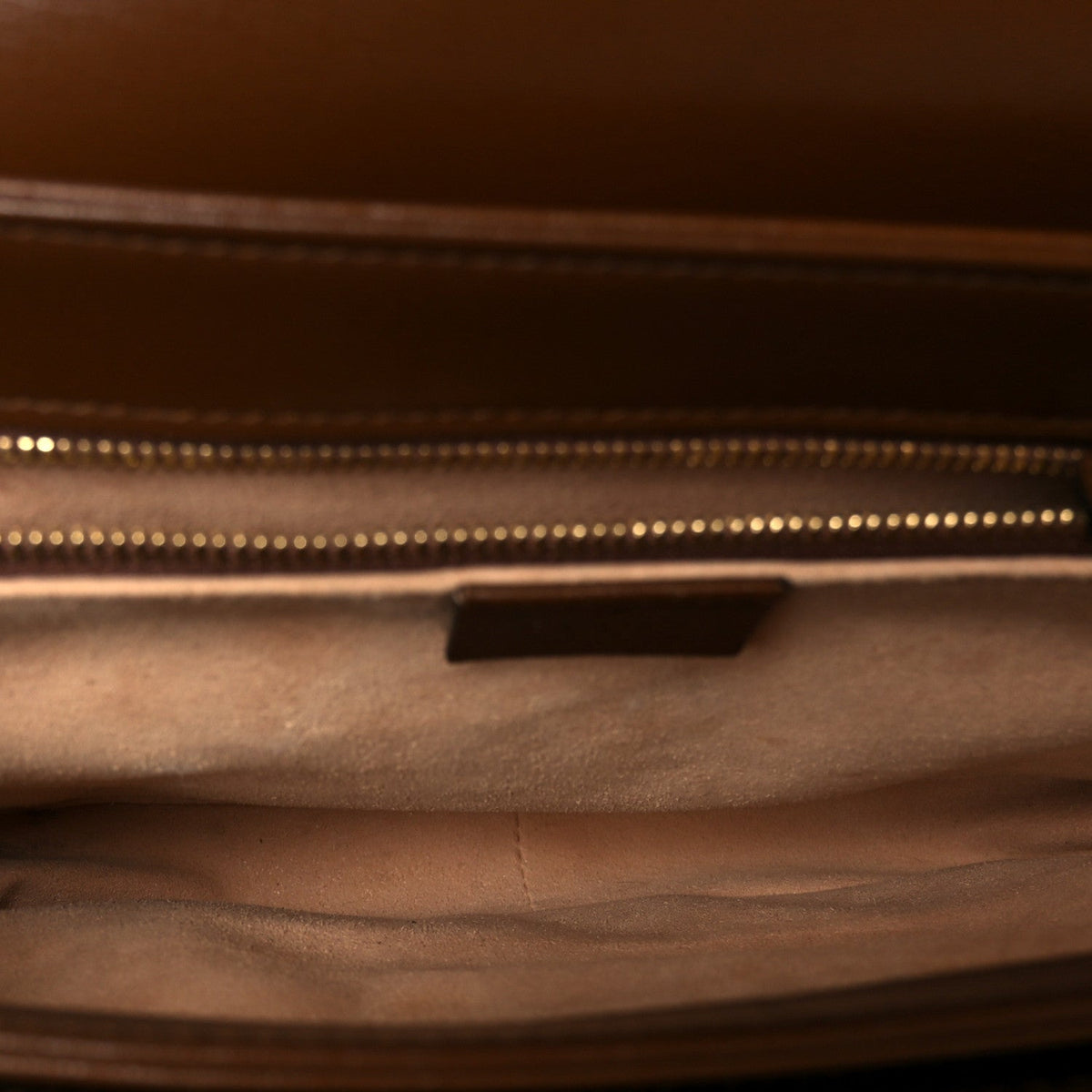 GG Supreme Monogram Horsebit 1955 Shoulder Bag Beige Brown Sugar