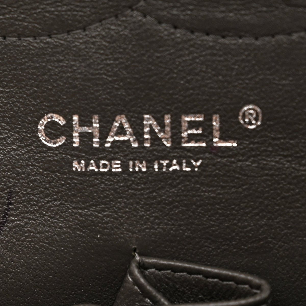 Caviar Quilted Jumbo Double Flap Grey