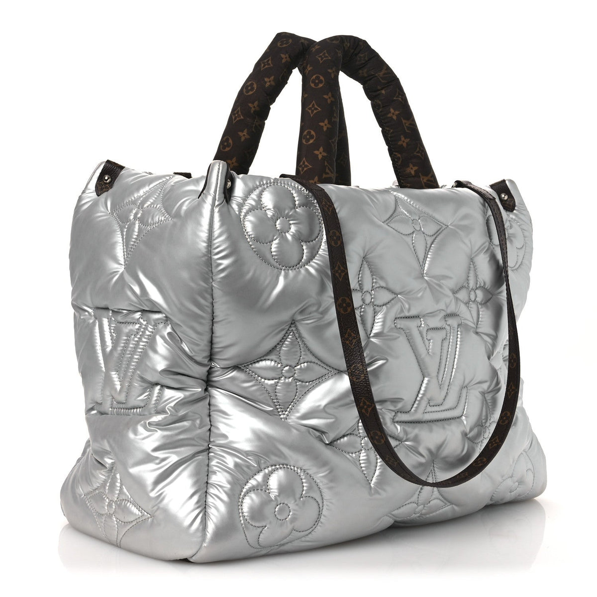 Econyl Monogram Pillow Giant Onthego GM Silver