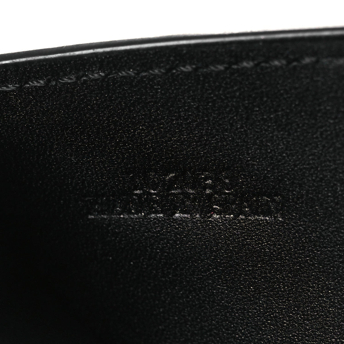 Grained Calfskin Vertical Bi-fold Wallet Black