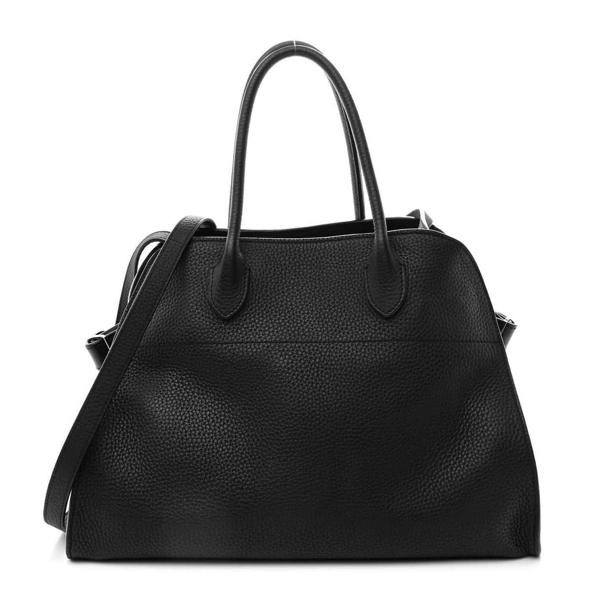 Matte Grained Calfskin Soft Margaux 12 Black