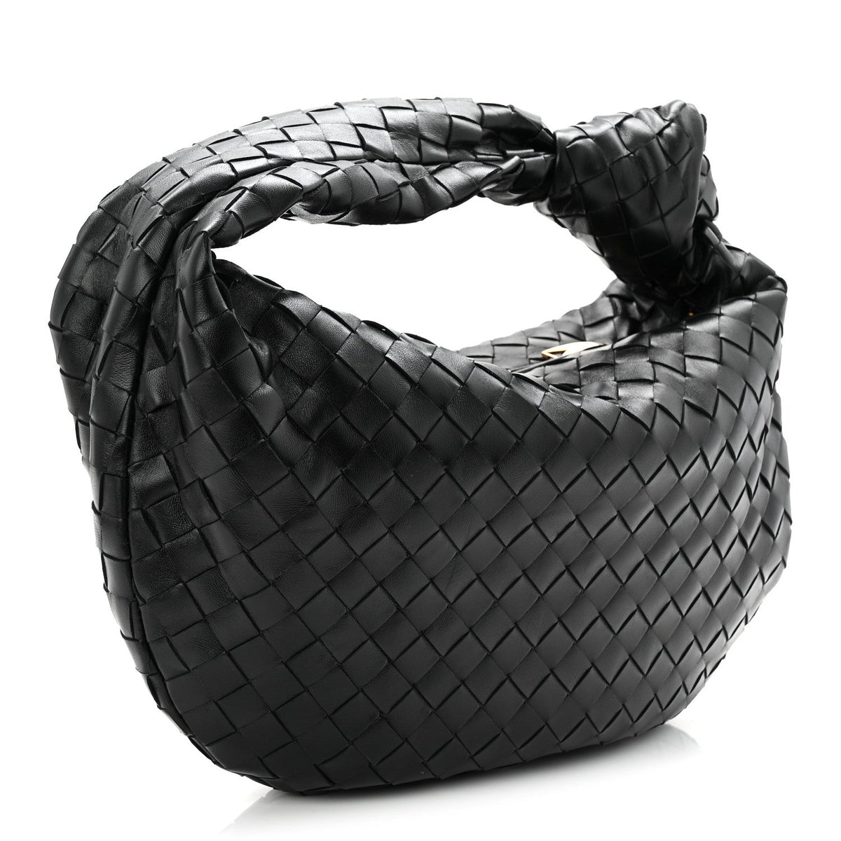 Nappa Intrecciato Teen Jodie Hobo Black