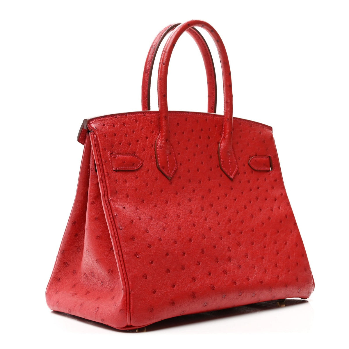 Ostrich Birkin 30 Rouge Vif