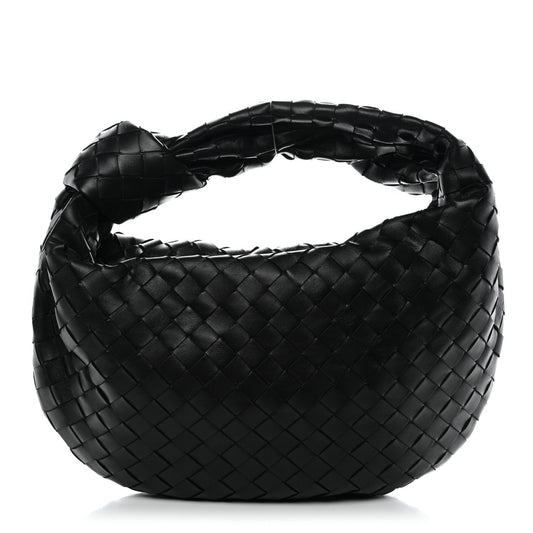 Nappa Intrecciato Teen Jodie Hobo Black