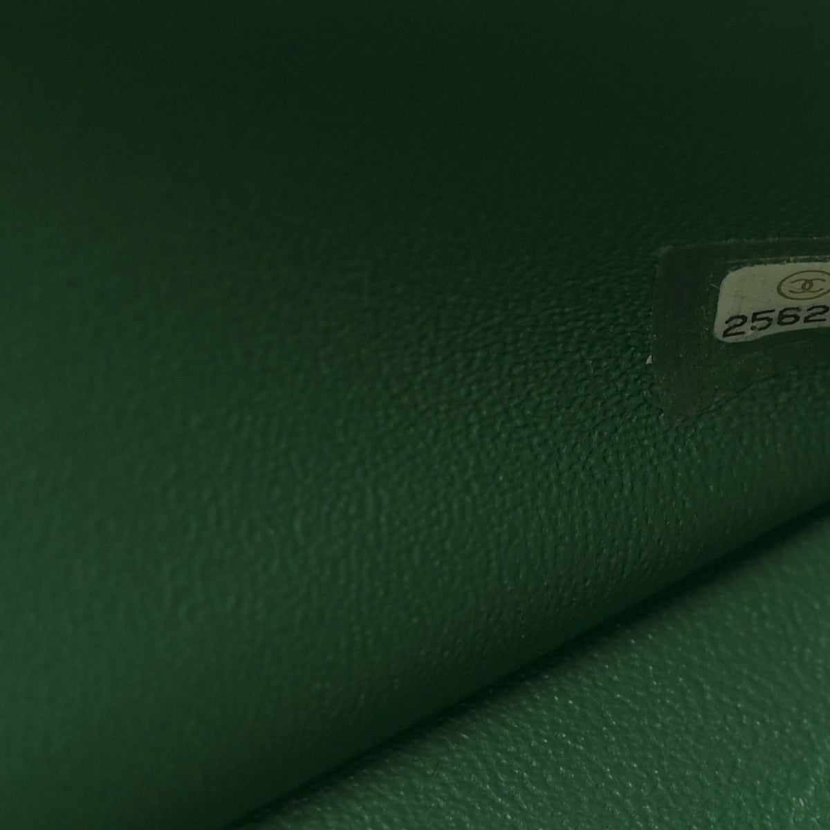 Metallic Caviar Quilted Jumbo Double Flap Green