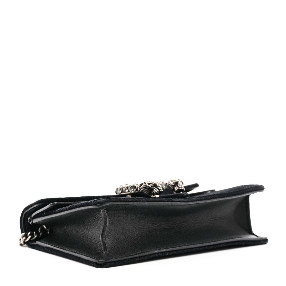 Suede Super Mini Dionysus Shoulder Bag Black