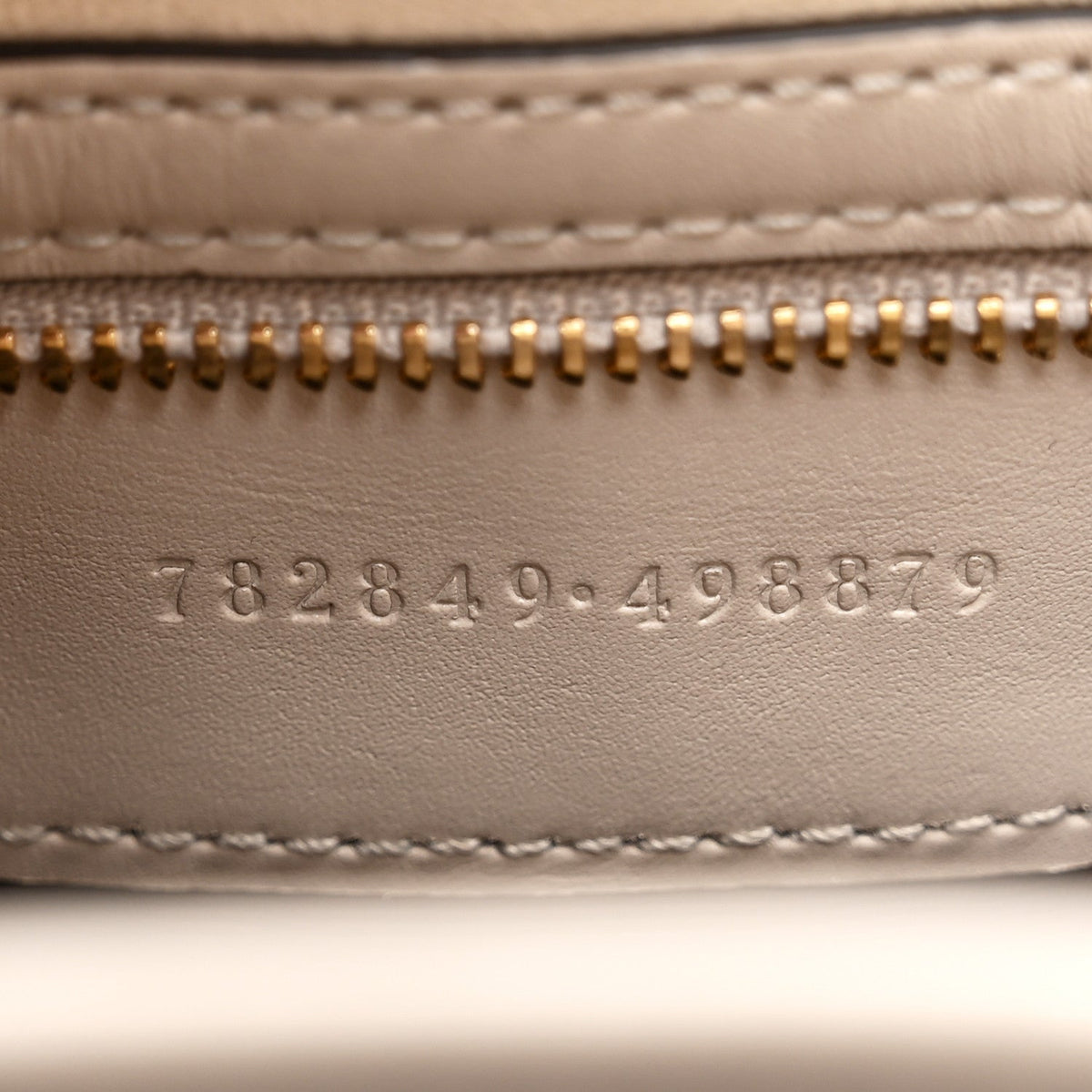 Ancora Calfskin Web Small Jackie Shoulder Bag Light Grey