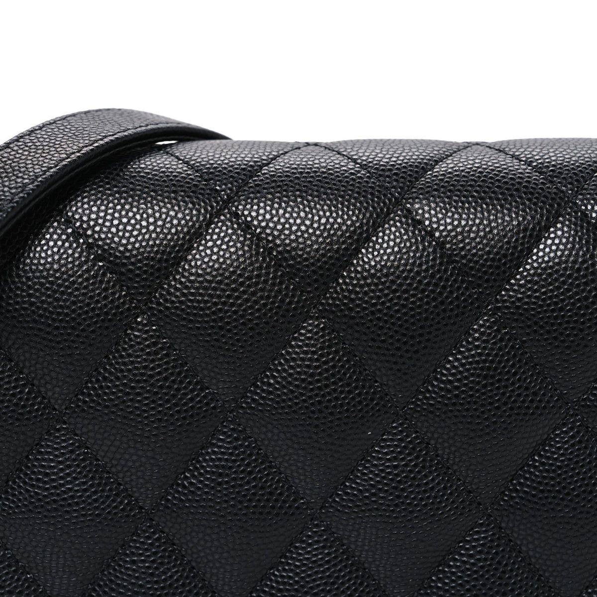 Caviar Quilted Boy Wallet On Chain WOC Black
