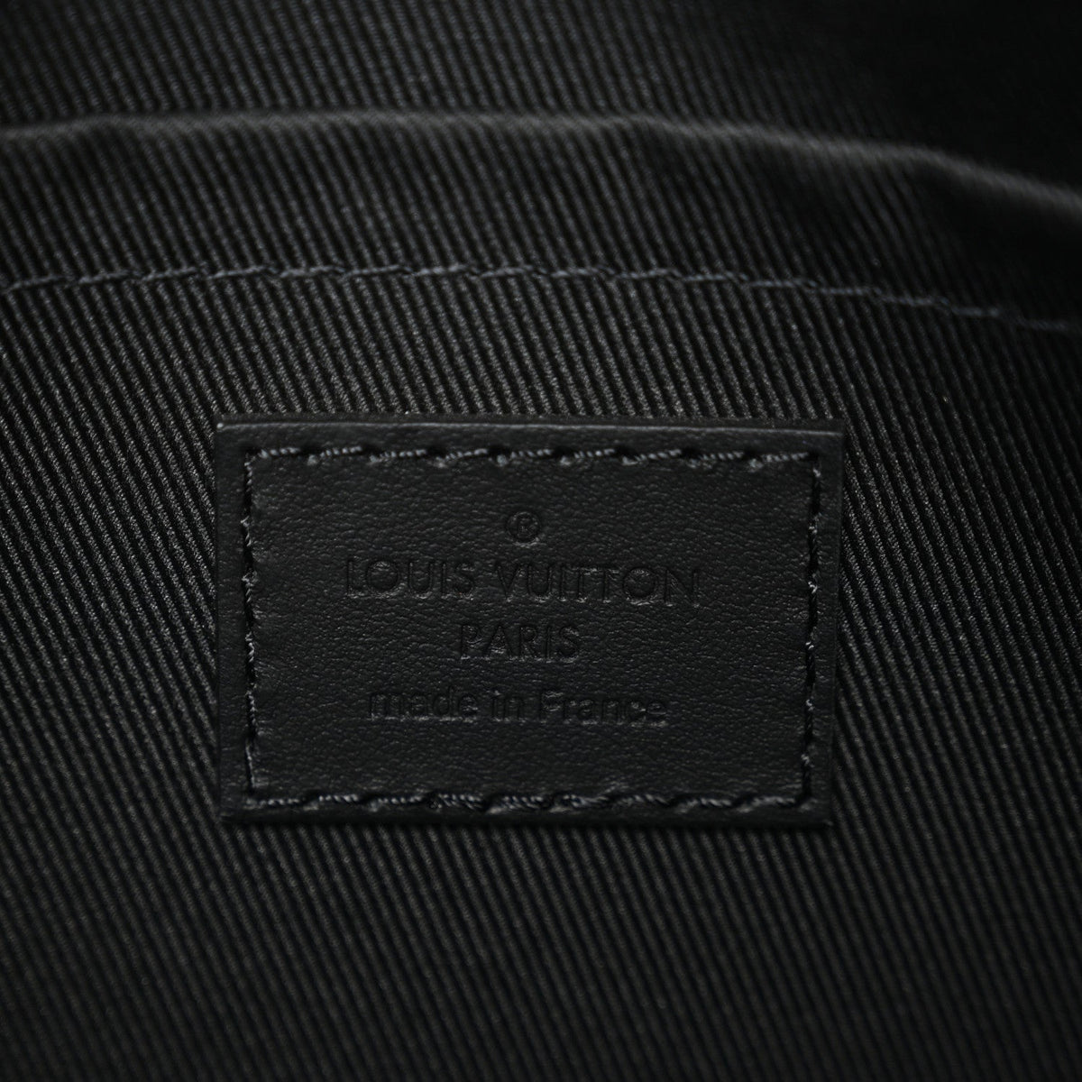 Grained Calfskin Aerogram City Keepall Black
