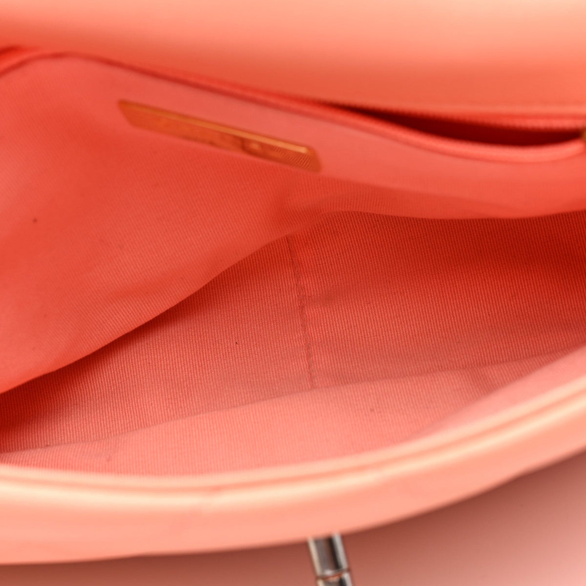 Lambskin Quilted Medium Chanel 19 Flap Light Orange
