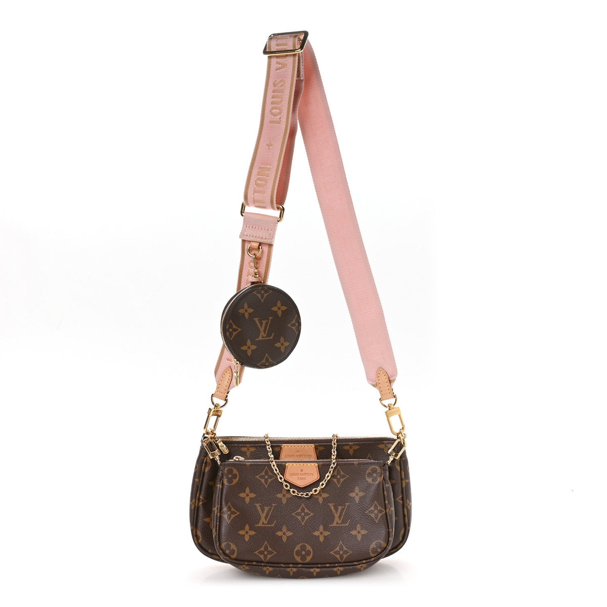 Monogram Multi Pochette Accessories Rose Clair