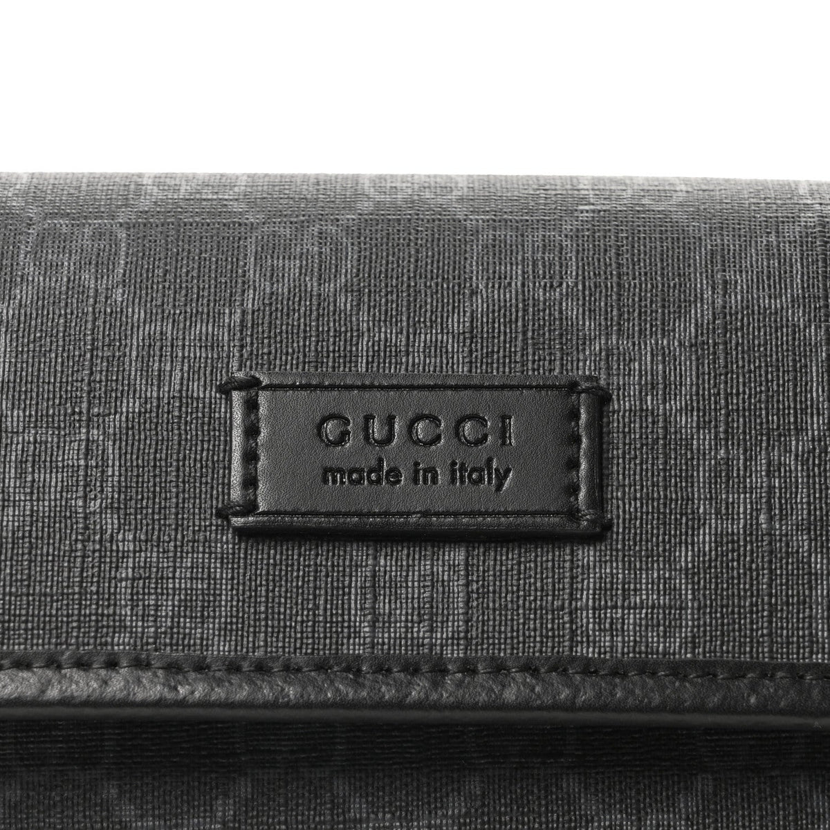 GG Supreme Monogram Web Slim Belt Bag Black Grey