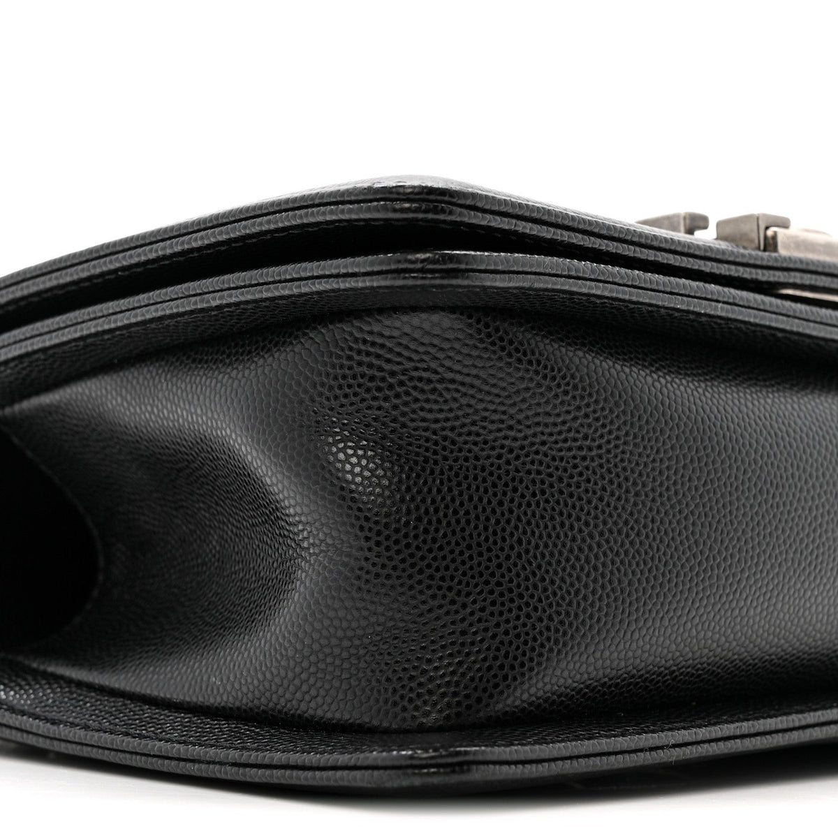 Caviar Quilted Small Boy Flap Black