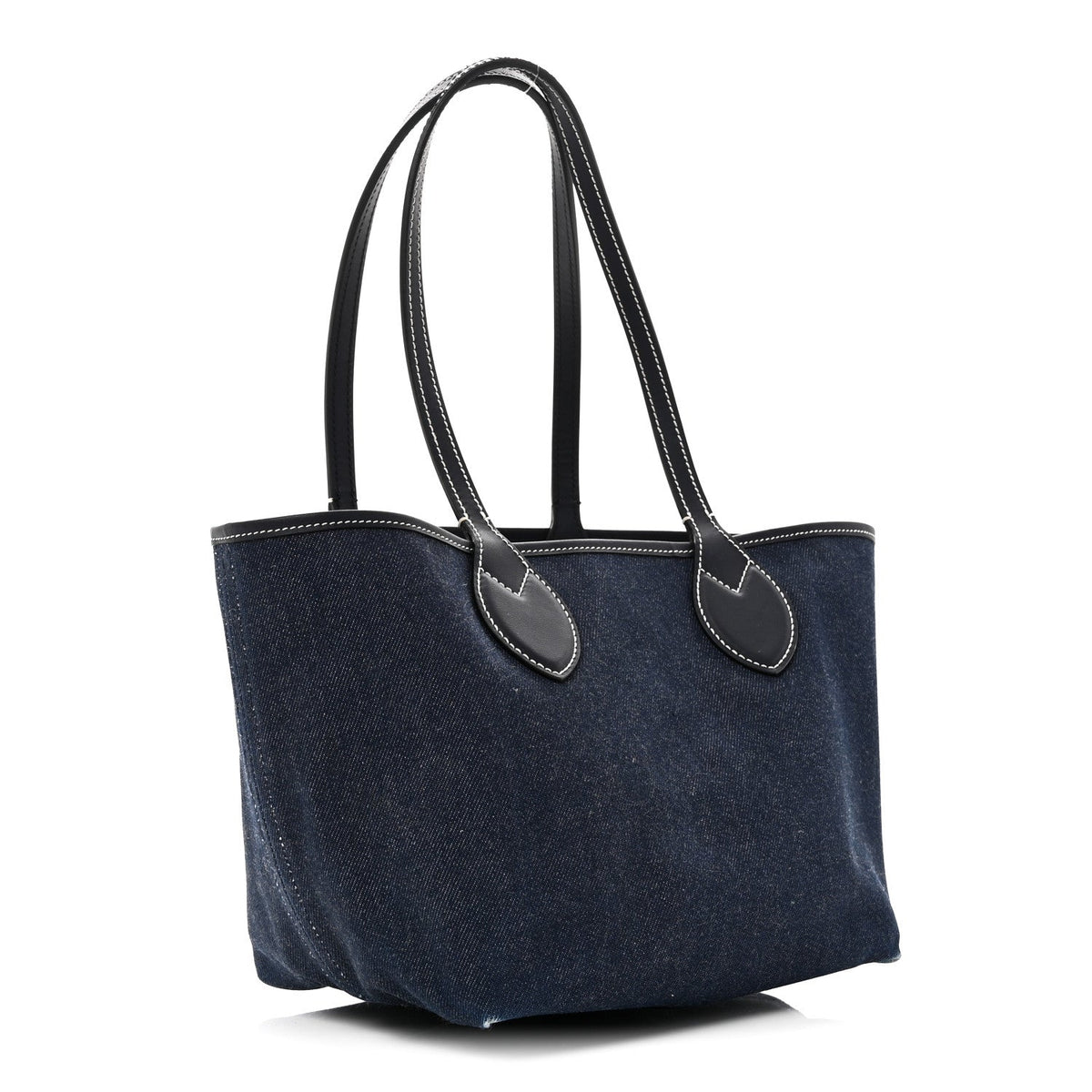 GG Supreme Monogram Denim Small Totissima Reversible Tote Beige Blue