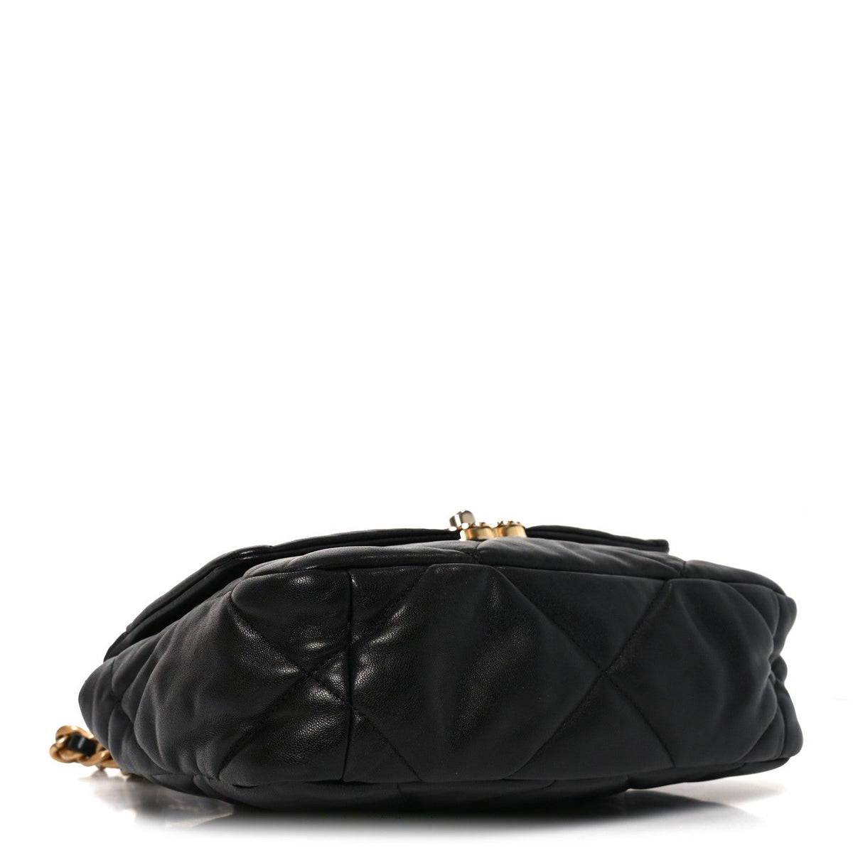 Lambskin Quilted Medium Chanel 19 Flap Black